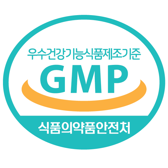 우수건강기능식품제조기준 GMP 로고